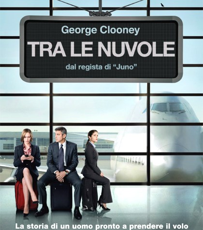 tra le nuvole george clooney poster up in the air