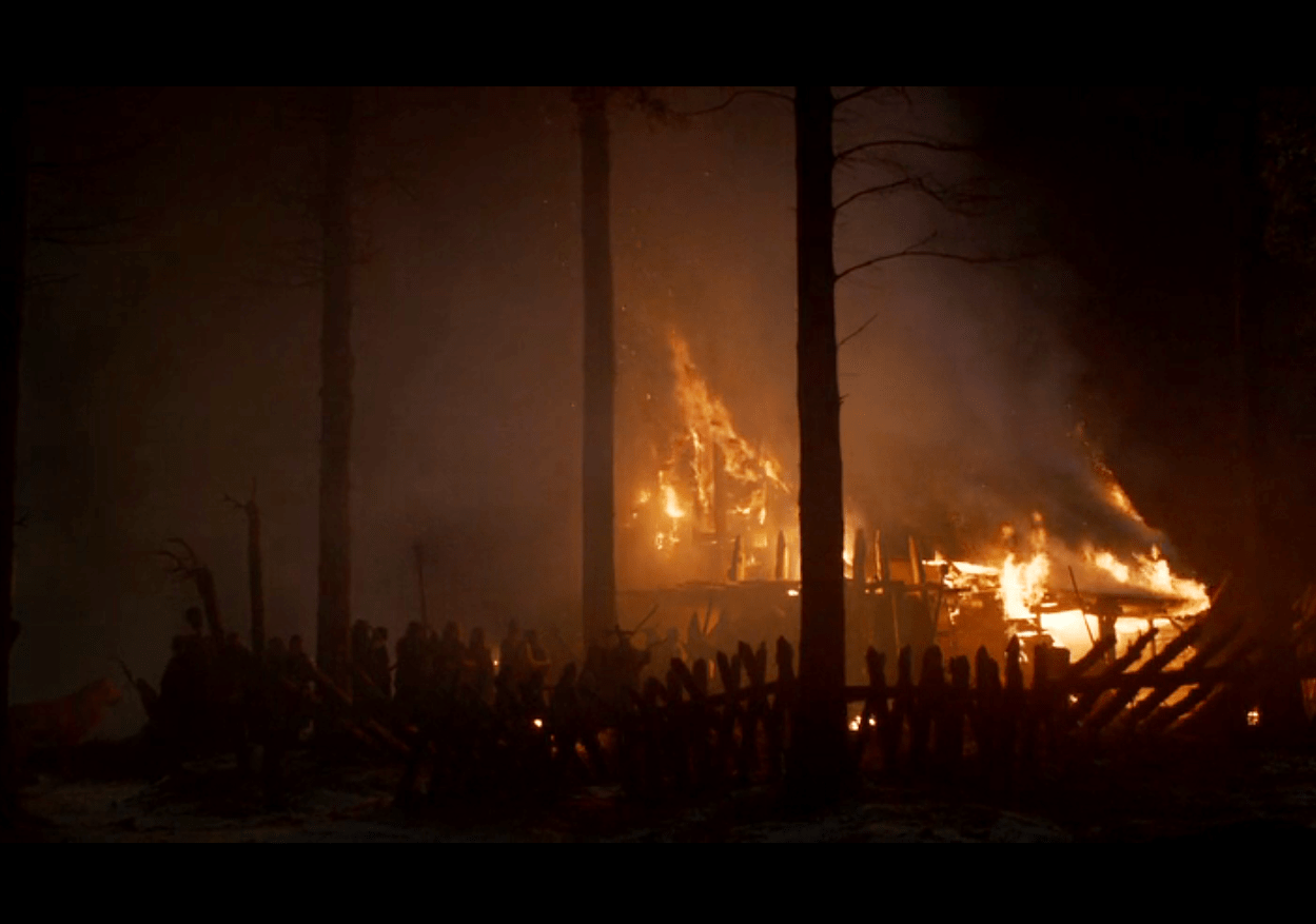 Burning down the house. Bye Bye Caster's Keep