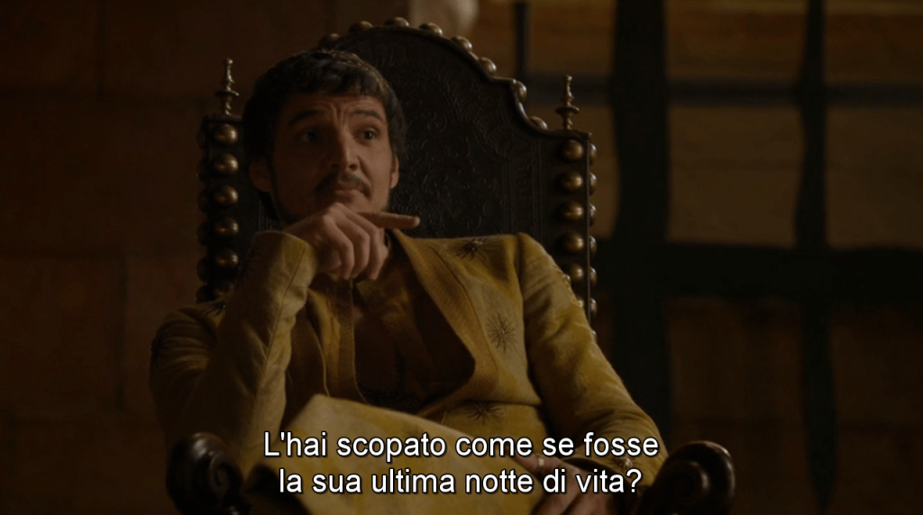 Oberyn non parla mai a caso