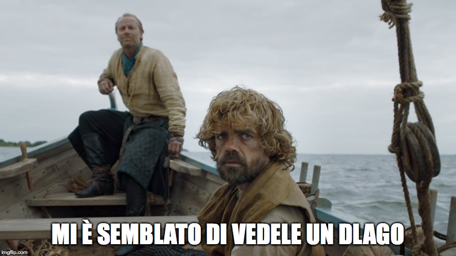 tyrion e jorah drogon meme