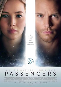 passengers jennifer lawrence chris pratt poster locandina