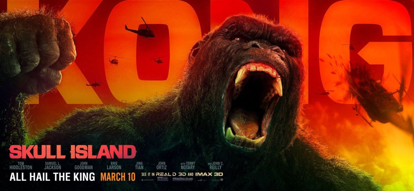 kong: skull island foto banner locandina